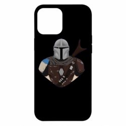 Чехол для iPhone 12 Pro Max Bust of Mandalorian - PrintSalon