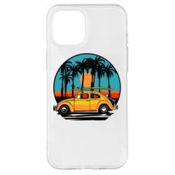 Чехол для iPhone 12 Pro Max Car and sunset - PrintSalon