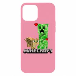 Чехол для iPhone 12 Pro Max Creeper and Cat - PrintSalon