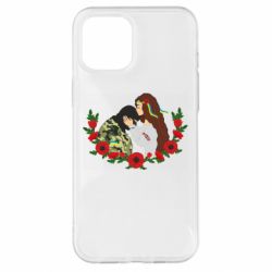 Чохол для iPhone 12 Pro Max Дівчина цілує солдата - PrintSalon