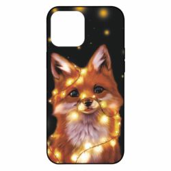 Чохол для iPhone 12 Pro Max Fox And Christmas Lights - PrintSalon