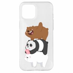 Чехол для iPhone 12 Pro Max Гризли Панда и Белый - PrintSalon