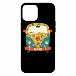 Чехол для iPhone 12 Pro Max Hippie bus - PrintSalon