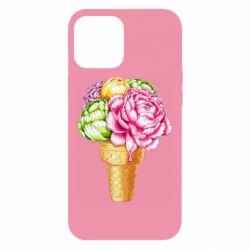 Чехол для iPhone 12 Pro Max Ice cream flowers - PrintSalon