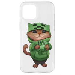 Чехол для iPhone 12 Pro Max Кот Майнкрафт - PrintSalon
