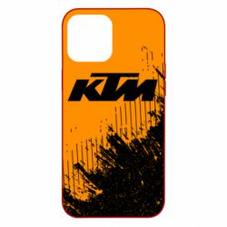 Чехол для iPhone 12 Pro Max KTM and grunge background - PrintSalon