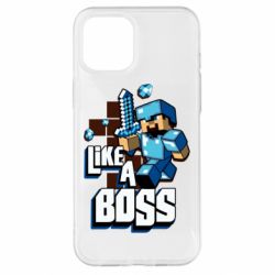 Чехол для iPhone 12 Pro Max Minecraft Like a Boss - PrintSalon