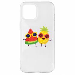 Чехол для iPhone 12 Pro Max Pineapple with watermelon - PrintSalon