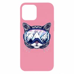 Чехол для iPhone 12 Pro Max Snowboard Cat - PrintSalon