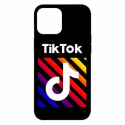 Чехол для iPhone 12 Pro Max Tik Tok Colorful Logo - PrintSalon