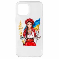 Чехол для iPhone 12 Pro Max Украинская девушка в венку - PrintSalon
