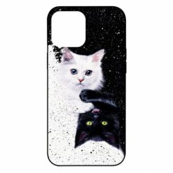 Чехол для iPhone 12 Pro Max Yin and Yang cats - PrintSalon