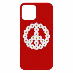 Чехол для iPhone 12 Pro Max Знак мира из ромашек - PrintSalon