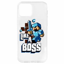 Чехол для iPhone 12 Pro Minecraft Like a Boss - PrintSalon