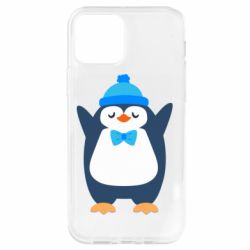 Чехол для iPhone 12 Pro Penguin in a hat - PrintSalon