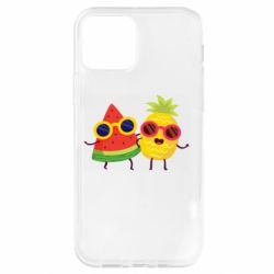 Чехол для iPhone 12 Pro Pineapple with watermelon - PrintSalon
