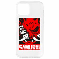 Чехол для iPhone 12 Pro Poster samurai Cyberpunk - PrintSalon