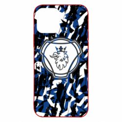 Чохол для iPhone 12 Pro Scania logo and grunge - PrintSalon