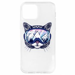 Чехол для iPhone 12 Pro Snowboard Cat - PrintSalon
