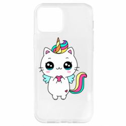 Чехол для iPhone 12 Pro The cat is unicorn - PrintSalon