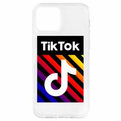 Чехол для iPhone 12 Pro Tik Tok Colorful Logo - PrintSalon