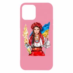 Чехол для iPhone 12 Pro Украинская девушка в венку - PrintSalon
