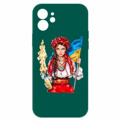 Чехол для iPhone 12 Украинская девушка в венку - PrintSalon