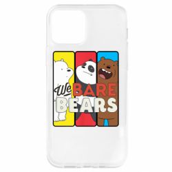 Чехол для iPhone 12 We bare bears collage - PrintSalon