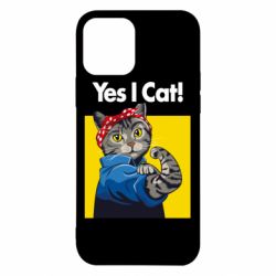 Чехол для iPhone 12 Yes I Cat - PrintSalon