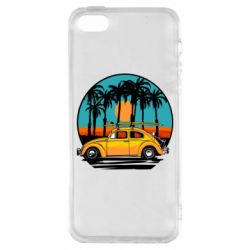 Чехол для iPhone5/5S/SE Car and sunset - PrintSalon