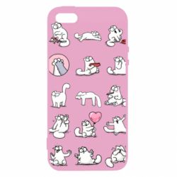 Чохол для iphone 5/5S/SE Кот Саймона емоції - PrintSalon