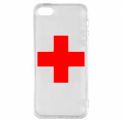 Чехол для iPhone 5 Красный крест - PrintSalon