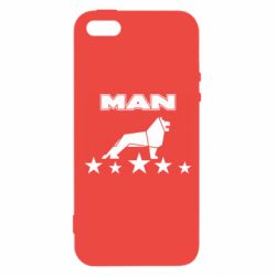 Чехол для iPhone5/5S/SE Man lion and stars - PrintSalon