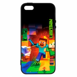 Чехол для iPhone5/5S/SE Майнкрафт - PrintSalon