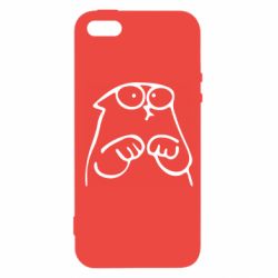 Чехол для iPhone5/5S/SE Милый Кот Саймона - PrintSalon