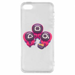 Чехол для iPhone5/5S/SE Милые солдаты из игры в кальмара - PrintSalon