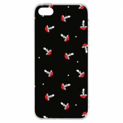 Чехол для iPhone5/5S/SE Мухоморы - PrintSalon