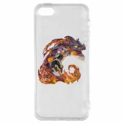 Чехол для iPhone5/5S/SE Natsu with a dragon - PrintSalon
