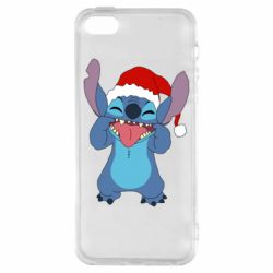 Чехол для iPhone5/5S/SE Новогодний Стич - PrintSalon