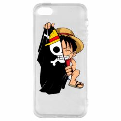 Чехол для iPhone5/5S/SE One piece chibi Luffy - PrintSalon