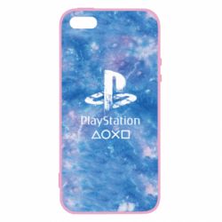 Чохол для iphone 5/5S/SE Playstation on tai dai background - PrintSalon