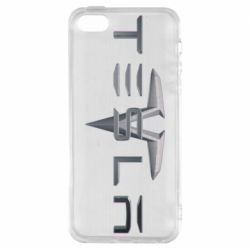 Чехол для iPhone5/5S/SE Tesla Car logo - PrintSalon
