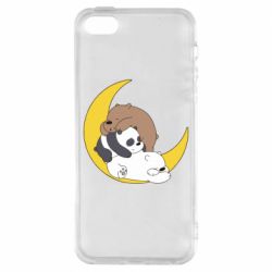 Чехол для iPhone5/5S/SE We bare bears sleep - PrintSalon