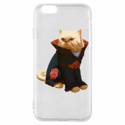 Чехол для iPhone 6/6S Akatsuki angry cat - PrintSalon