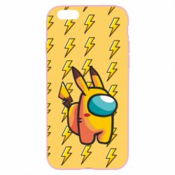Чехол для iPhone 6/6S Among Us - Pikachu skin - PrintSalon