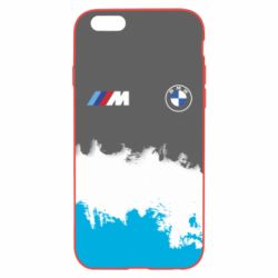 Чехол для iPhone 6/6S BMW logo and gray background - PrintSalon