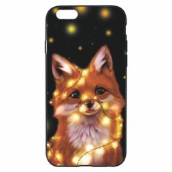 Чохол для iPhone 6/6S Fox And Christmas Lights - PrintSalon