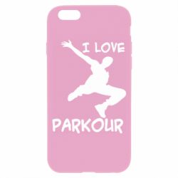 Чехол для iPhone 6/6S I love parkour - PrintSalon
