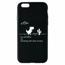 Чехол для iPhone 6/6S Internet Dinosaur - PrintSalon