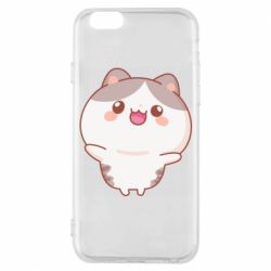 Чехол для iPhone 6/6S Котик обнимает тебя - PrintSalon